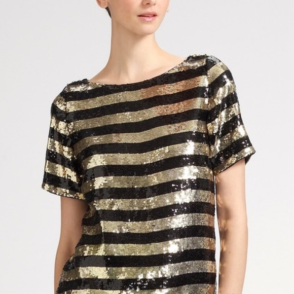 Alice + Olivia Tops - ALICE & OLIVIA - Alfie Oversized Sequin Top